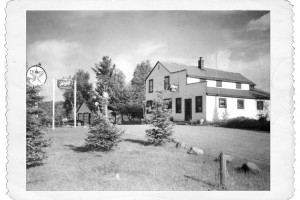 Taken in the early 1950's, this is one of the first images available of the Evergreen Tavern & Store. 